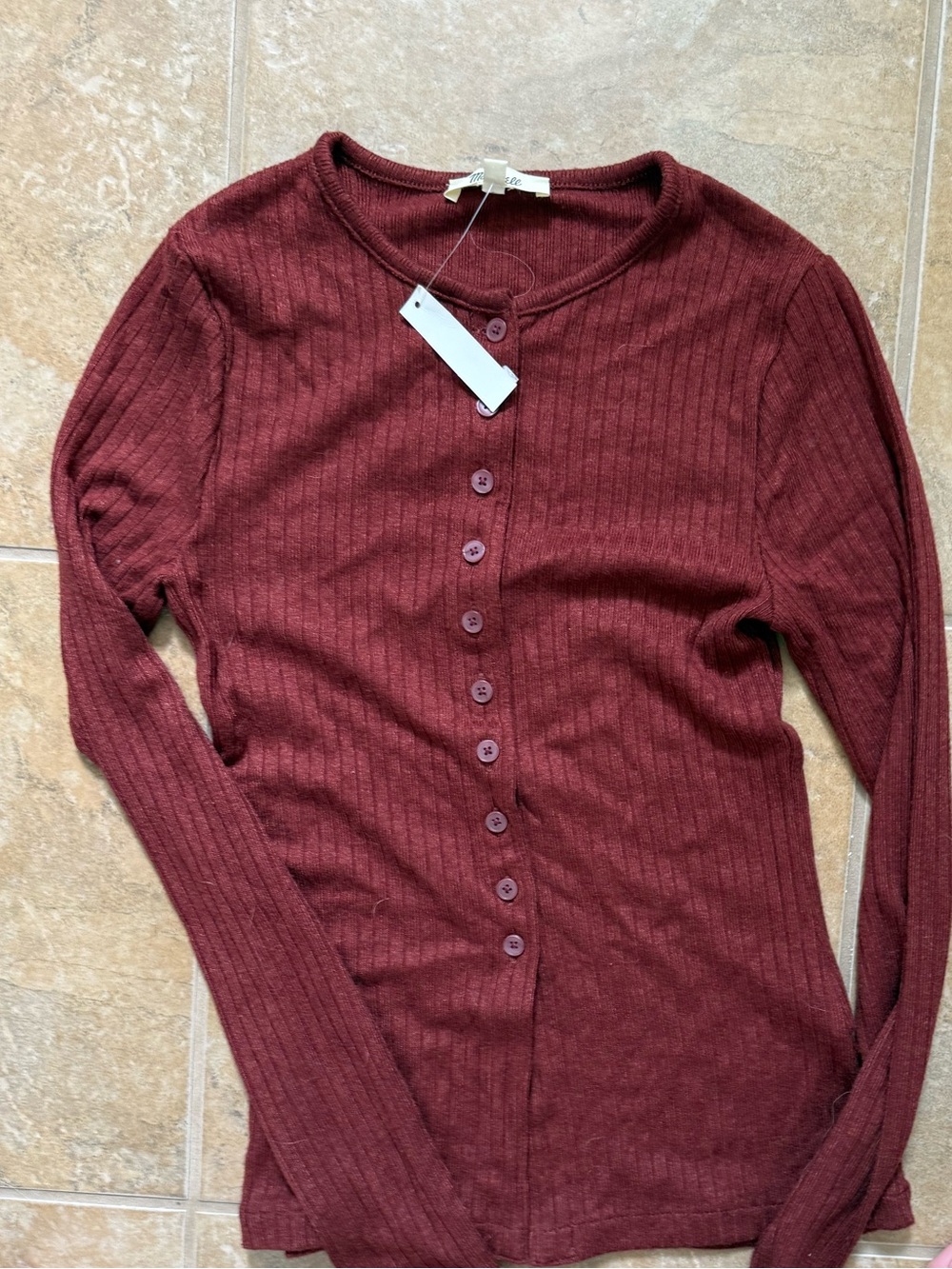 BNWT Madewell XS Long Sleeve Top